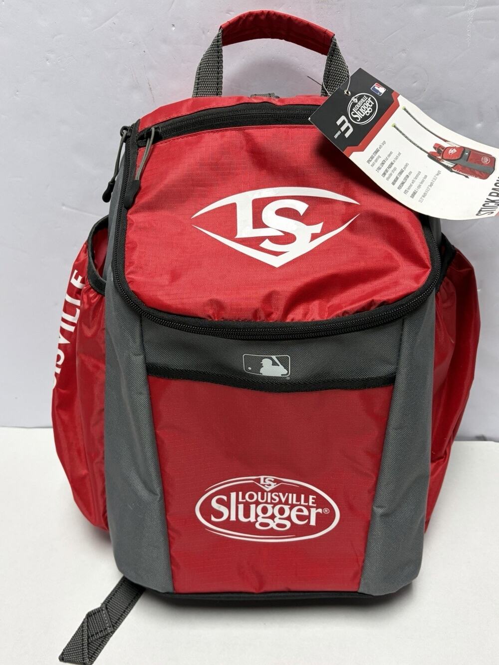 Louisville Slugger Stick Pack Insulated Backpack Red and Gray WTLEBS3SP6-SR NEW!